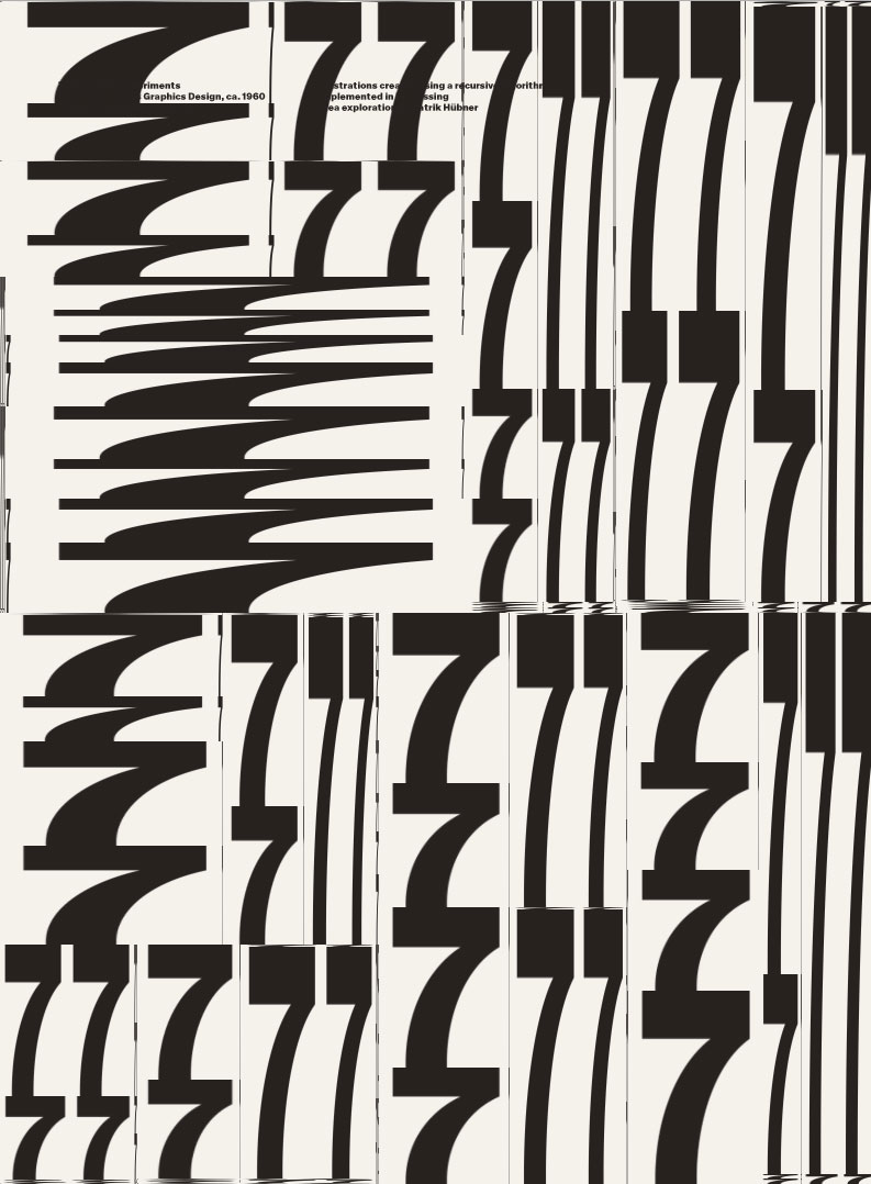 60s Swiss Recursive Poster Series • Patrik Hübner - Generative Design ...